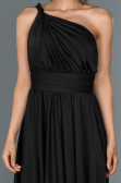 Robe de Fiançaille Longue Noir ABU1142