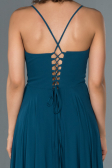 Robe de Soirée Longue Vert Pétrole ABU1305