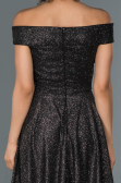 Robe de Cérémonie Courte Noir ABK827