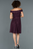 Robe de Cérémonie Courte Prune ABK827