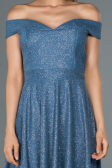 Robe de Cérémonie Courte Indigo ABK827