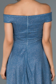 Robe de Cérémonie Courte Indigo ABK827