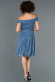 Robe de Cérémonie Courte Indigo ABK827