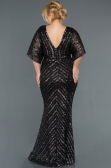 Robe de Soirée Grande Taille Longue Anthracite ABU900