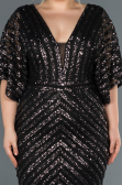 Robe de Soirée Grande Taille Longue Anthracite ABU900