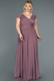 Robe Grande Taille Longue Lavande ABU025