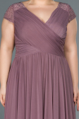 Robe Grande Taille Longue Lavande ABU025