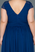 Robe Grande Taille Longue Sax Bleu ABU025