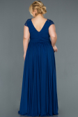Robe Grande Taille Longue Sax Bleu ABU025