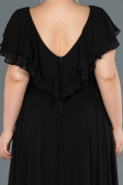Robe Grande Taille Longue Noir ABU032