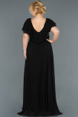 Robe Grande Taille Longue Noir ABU032