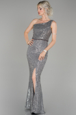 Robe de Soirée Longue Gris ABU1436