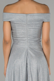 Robe de Cérémonie Courte Gris ABK827