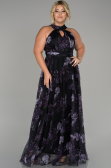 Robe Grande Taille Longue Violet ABU1447