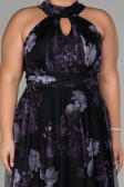 Robe Grande Taille Longue Violet ABU1447