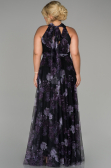 Robe Grande Taille Longue Violet ABU1447
