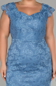 Robe Grande Taille Courte Indigo ABK010