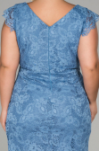 Robe Grande Taille Courte Indigo ABK010