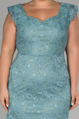 Robe Grande Taille Courte Menthe ABK010