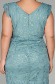 Robe Grande Taille Courte Menthe ABK010