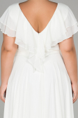 Robe Grande Taille Longue Blanc ABU032