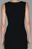 Robe De Soirée Courte Noir-Écru ABK058