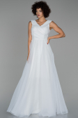 Robe de Fiançaille Longue Blanc ABU1525