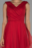 Robe de Fiançaille Longue Rouge ABU1525