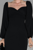 Robe de Cérémonie Midi Noir ABK916