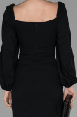 Robe de Cérémonie Midi Noir ABK916