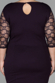 Robes À Taille Large Courte Pourpre ABK150
