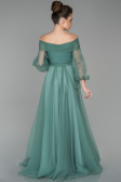 Robe de Fiançaille Longue Turquoise ABU1468