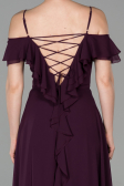 Robe de Soirée Longue Violet Foncé ABU1600