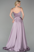 Robe de Soirée Longue Satin Lavande ABU1601