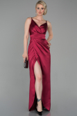 Robe De Fiançaille Longue Couleur Cerise ABU564