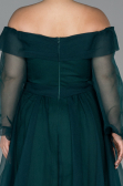 Robe Grande Taille Longue Émeraude ABU1535