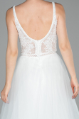Robe de Soirée Longue Blanc ABU1636