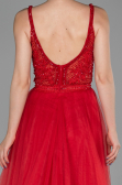 Robe de Soirée Longue Rouge ABU1636