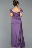 Robe de Soirée Grande Taille Longue Satin Lavande ABU1626