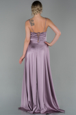 Robe de Fiançaille Satin Longue Lavande ABU1458