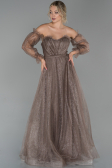 Robe de Soirée Longue Cuivre ABU1730