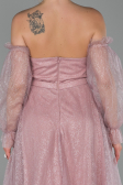 Robe de Soirée Longue Poudre ABU1730