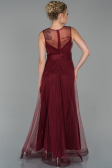 Robe de Soirée Longue Rouge Bordeaux ABU1826