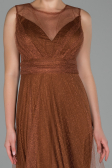 Robe de Soirée Longue Marron clair ABU1826