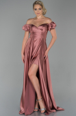 Robe de Soirée Longue Satin Pelure D'oignon ABU1840