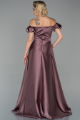 Robe de Soirée Longue Satin Vison ABU1840