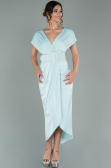 Robe de Cérémonie Courte Satin Menthe ABK1107