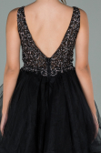 Robe de Cérémonie Courte Noir ABK1108
