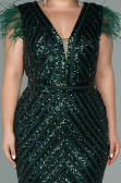 Robe de Soirée Longue Émeraude ABU1044