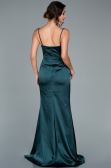 Robe de Soirée Longue Satin Émeraude ABU1938